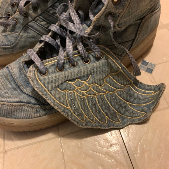 Jeremy Scott Denim Adidas size 9.5